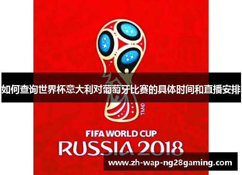 如何查询世界杯意大利对葡萄牙比赛的具体时间和直播安排
