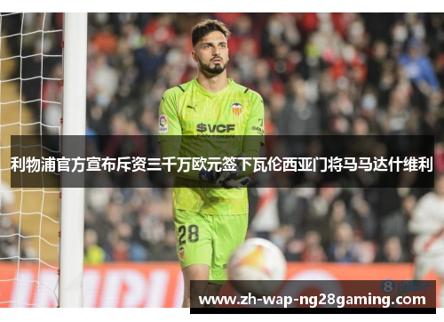 利物浦官方宣布斥资三千万欧元签下瓦伦西亚门将马马达什维利 利物浦官方宣布斥资三千万欧元签下瓦伦西亚门将马马达什维利